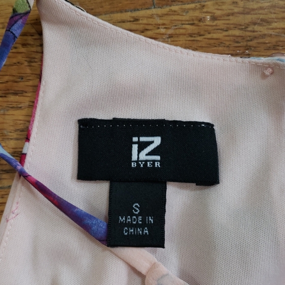 IZ Byer Flower print dress sz S - Picture 11 of 12